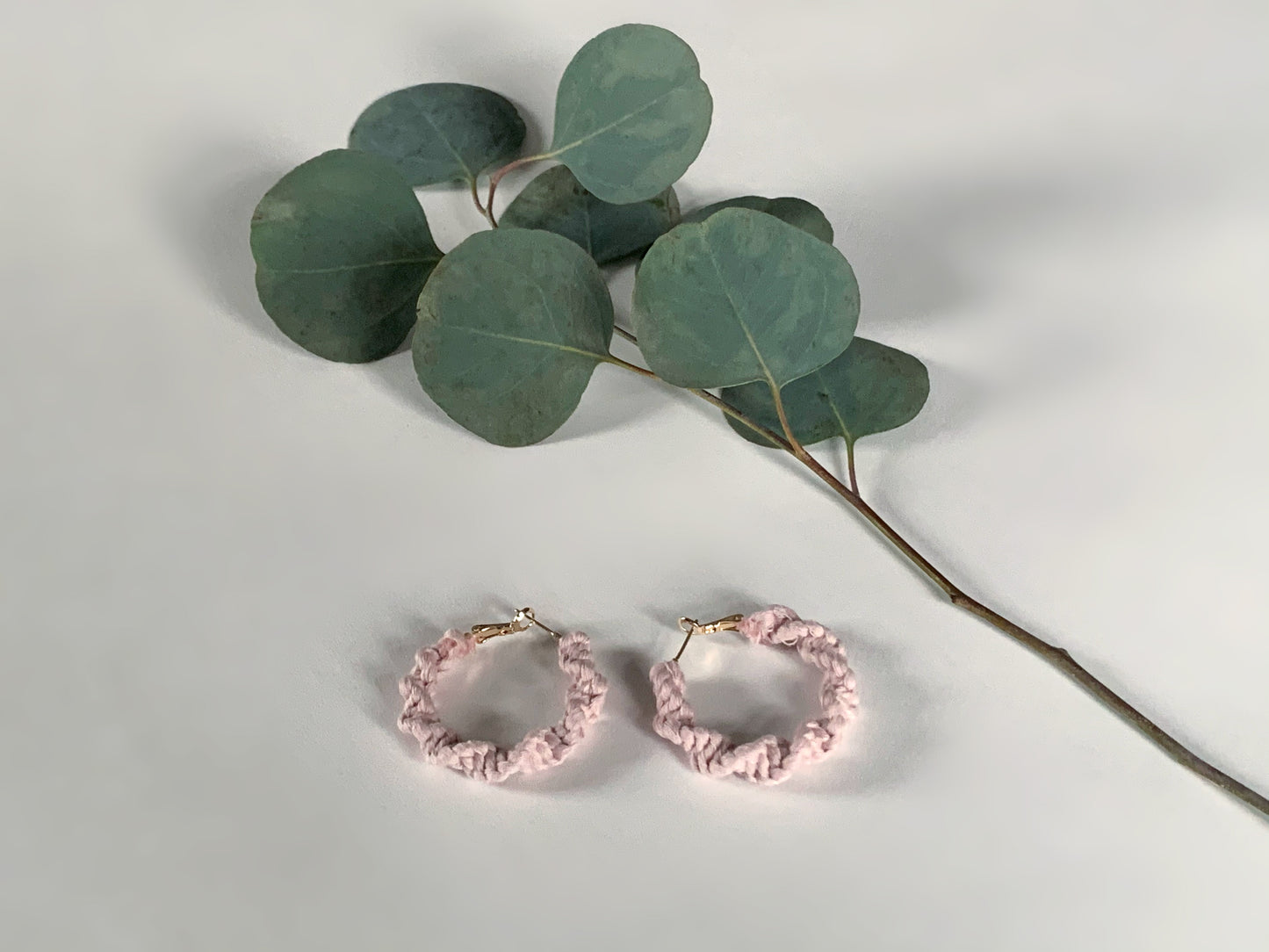 Macrame Hoop Earrings